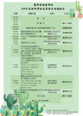 110教師學術成果發表會